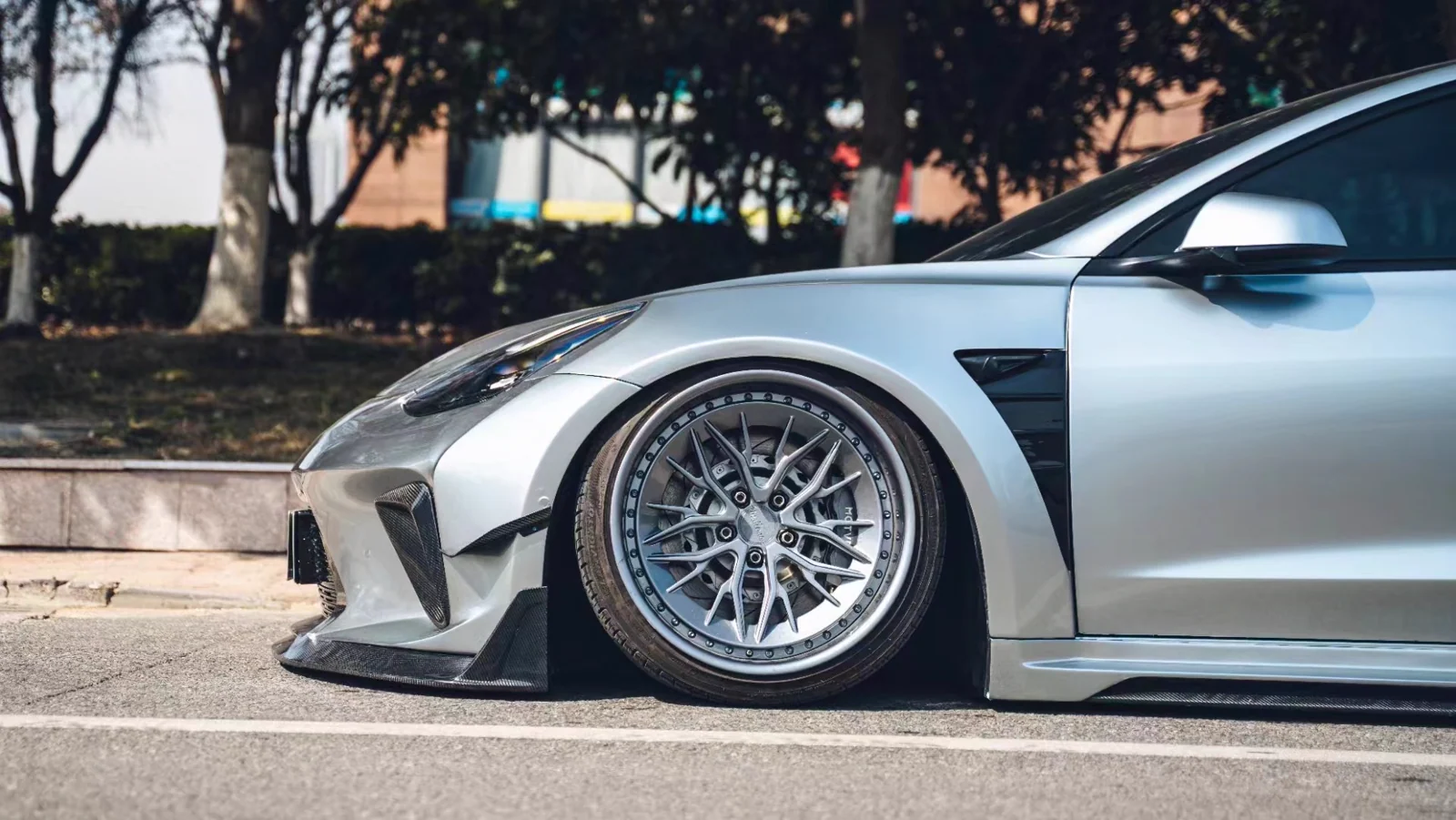 รูปชุดแต่ง ชุดแต่ง Tesla Model 3 widebody ภาพที่ 7