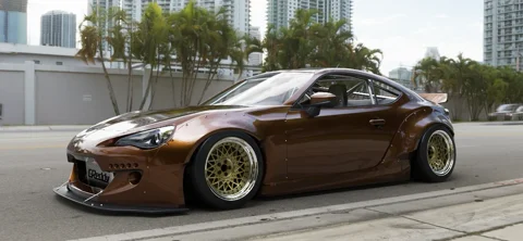 สปลิตเตอร์หน้า Front Splitter (only) - V2.0 BRZ - GT86 - FR-S Rocket Bunny Racing ภาพสินค้า 1