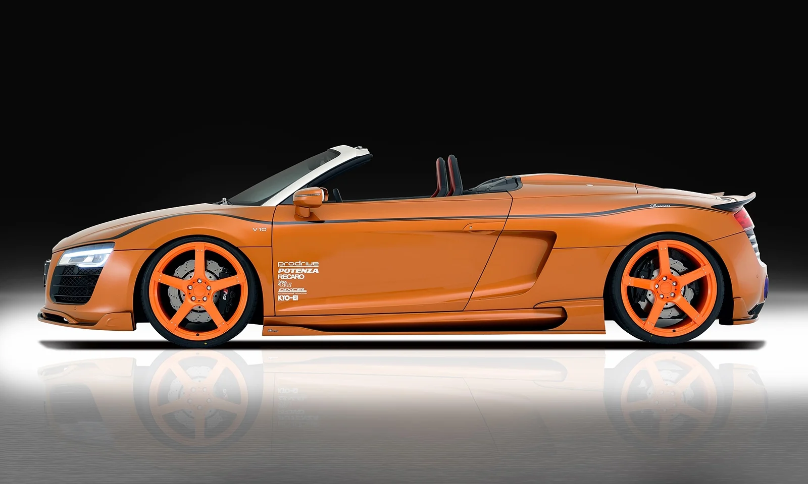 ชุดแต่ง Audi R8 Spyder/Coupe facelift 5.2(V10) 42CTYF 2013.04~2016.06 Rowen Japan ภาพ 9