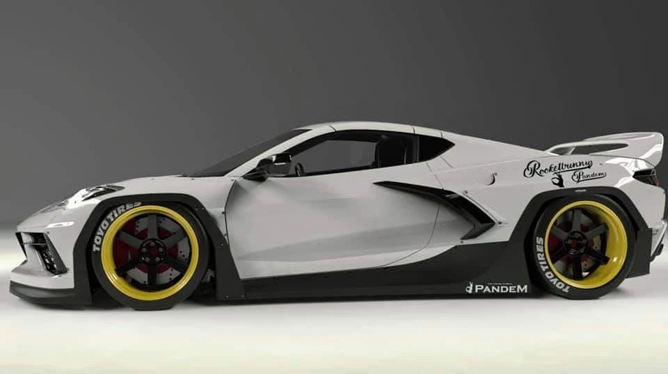 โป่งซุ้มล้อหลัง - 70mm (ชิ้นแยก) - V1.0 C8 Corvette Pandem ภาพสินค้าที่เลือก