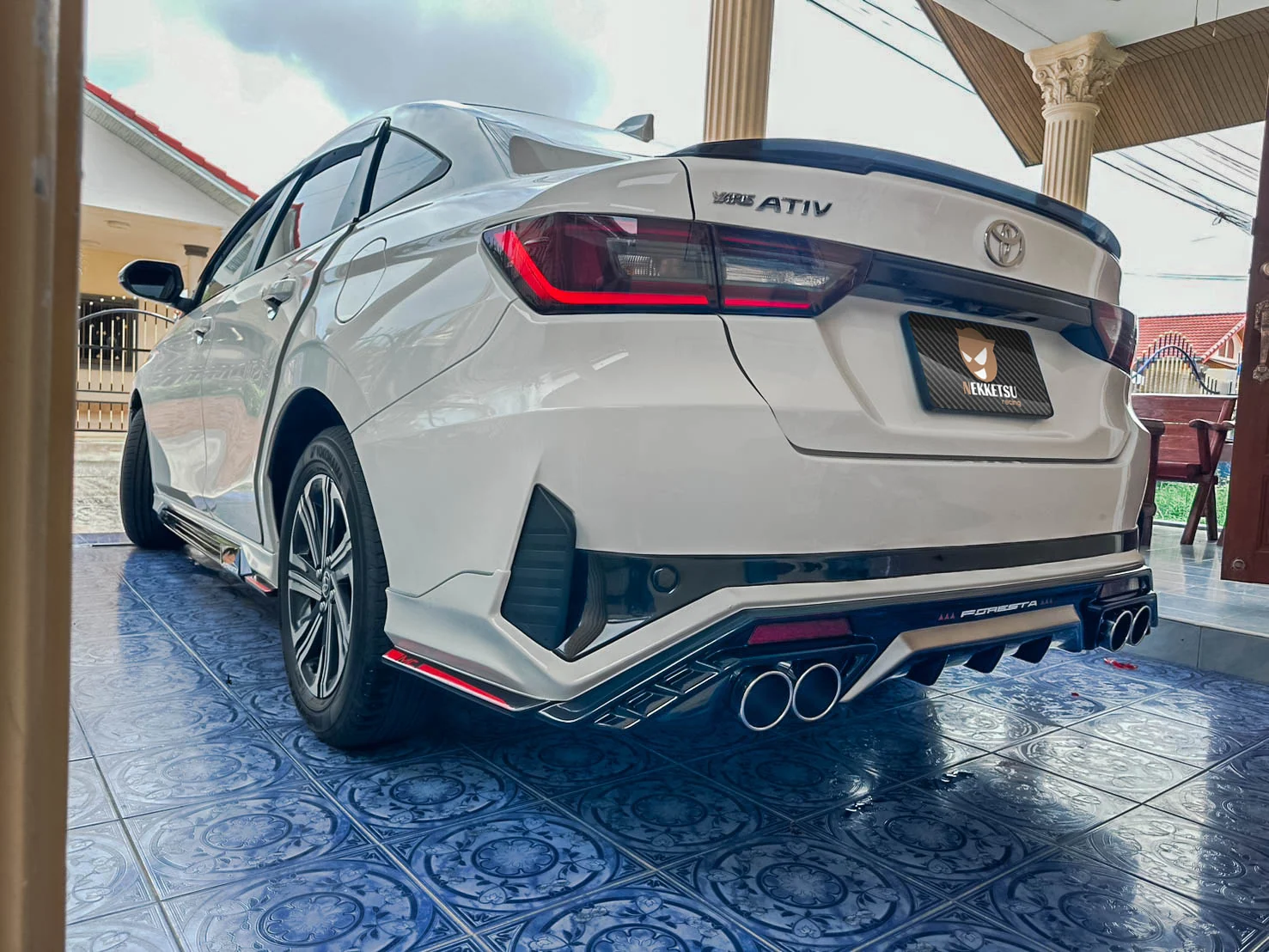 รูปชุดแต่ง ชุดแต่ง Toyota Yaris Ativ 24 26 SP2 4ประตู ภาพที่ 5