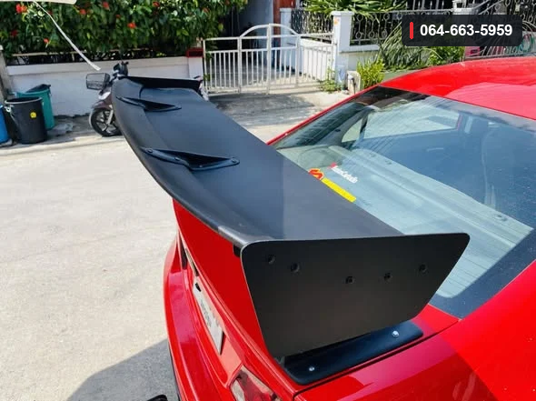 สปอยเลอร์ท้ายสองชั้น Honda Civic FD สูง 12 นิ้ว ภาพงานติดตั้งจากผู้ขาย