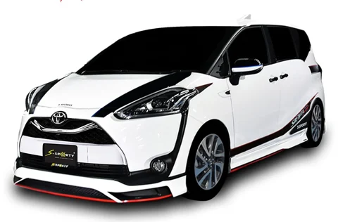 ชุดแต่ง SIENTA 2019 ภาพรถเต็มคันมุมหน้าจากต้นทาง S-Sporty