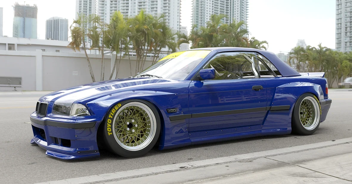 ชุดแต่งไวด์บอดี้ - V1.0 BMW E36 3 Series + Wing Pandem ภาพสินค้าที่เลือก