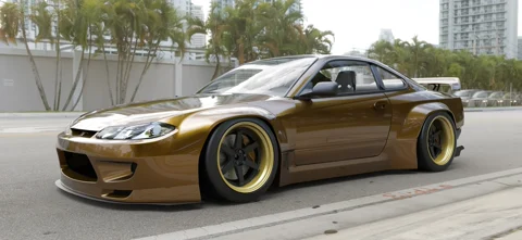 ชุดแต่งไวด์บอดี้ - V2.0 NISSAN Silvia [S15] + Mid-Rise Wing Pandem ภาพสินค้า 1