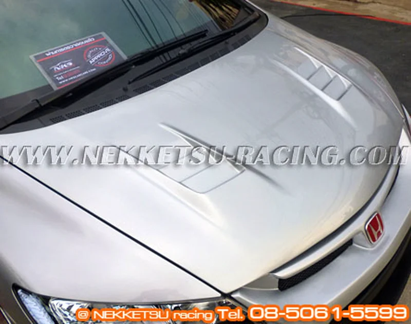 ชุดแต่ง Honda Civic FD 06 11 Type X ธรรมดา ฝากระโปรงหน้า