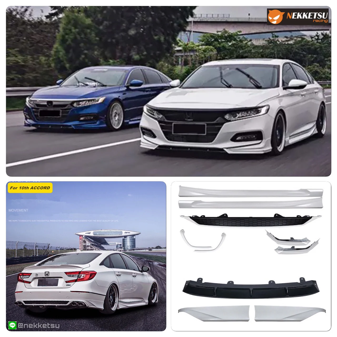 ชุดแต่ง Honda Accord G10 2020 2023 VIP Sport