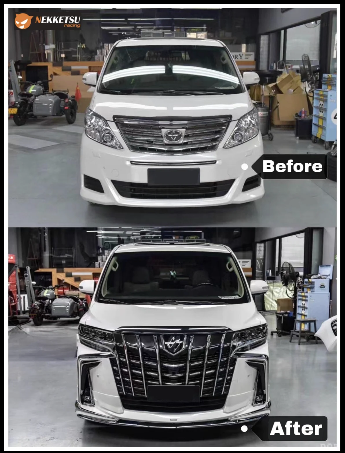 รูปชุดแต่ง ชุดแต่ง Toyota Alphard AH20 2009 2014 แปลงหน้า AH30 ภาพที่ 3