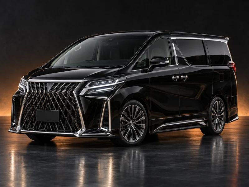 ภาพจำลองชุดแต่ง ชุดแต่ง Toyota Vellfire30 2018 2022 Lexus LM มุมด้านหน้า สำหรับการนำเสนอ