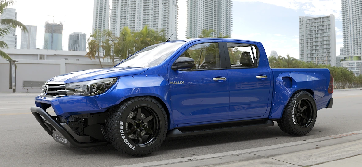 แผ่นป้องกันด้านล่างหน้า Pandem TOYOTA HILUX GUN125 V1.0 ภาพสินค้าที่เลือก