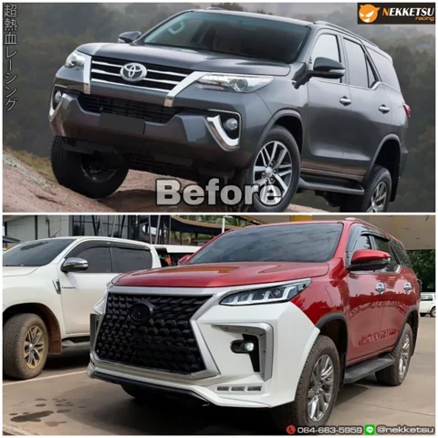 ชุดแต่ง Toyota Fortuner 2015 2019 หน้า Legender Lexus – ภาพที่ 4