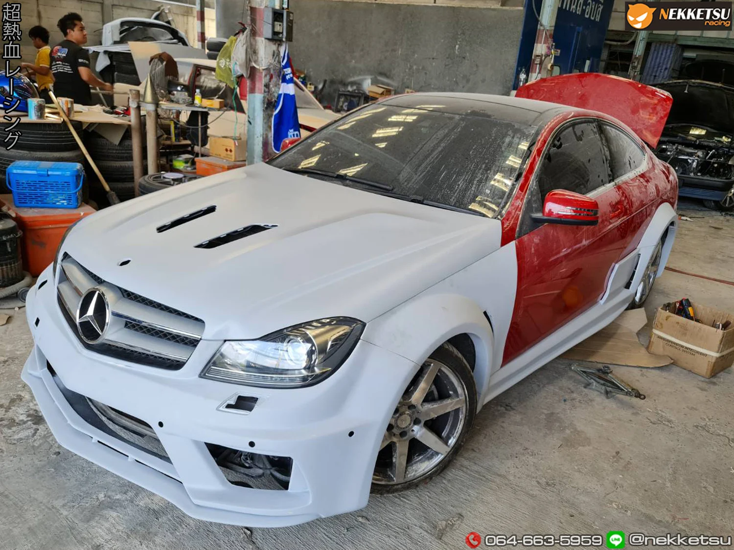 รูปชุดแต่ง ชุดแต่ง Mercedes-Benz C Class W204 2010 2014 แปลงเก่าเป็น face lift ภาพที่ 7