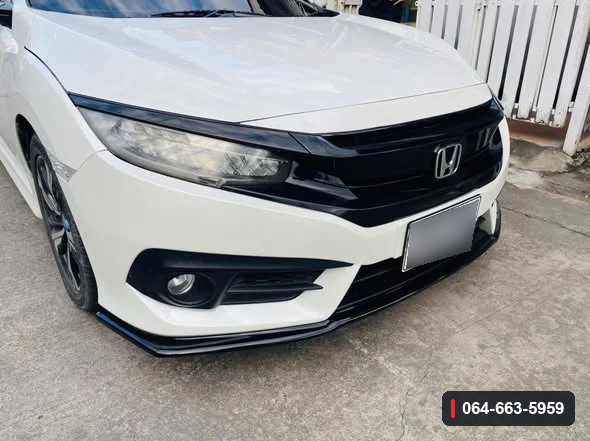 ลิ้นต่อกันชนหน้า Honda Civic FC ภาพประกอบชิ้นส่วนที่ผู้ขายแสดง