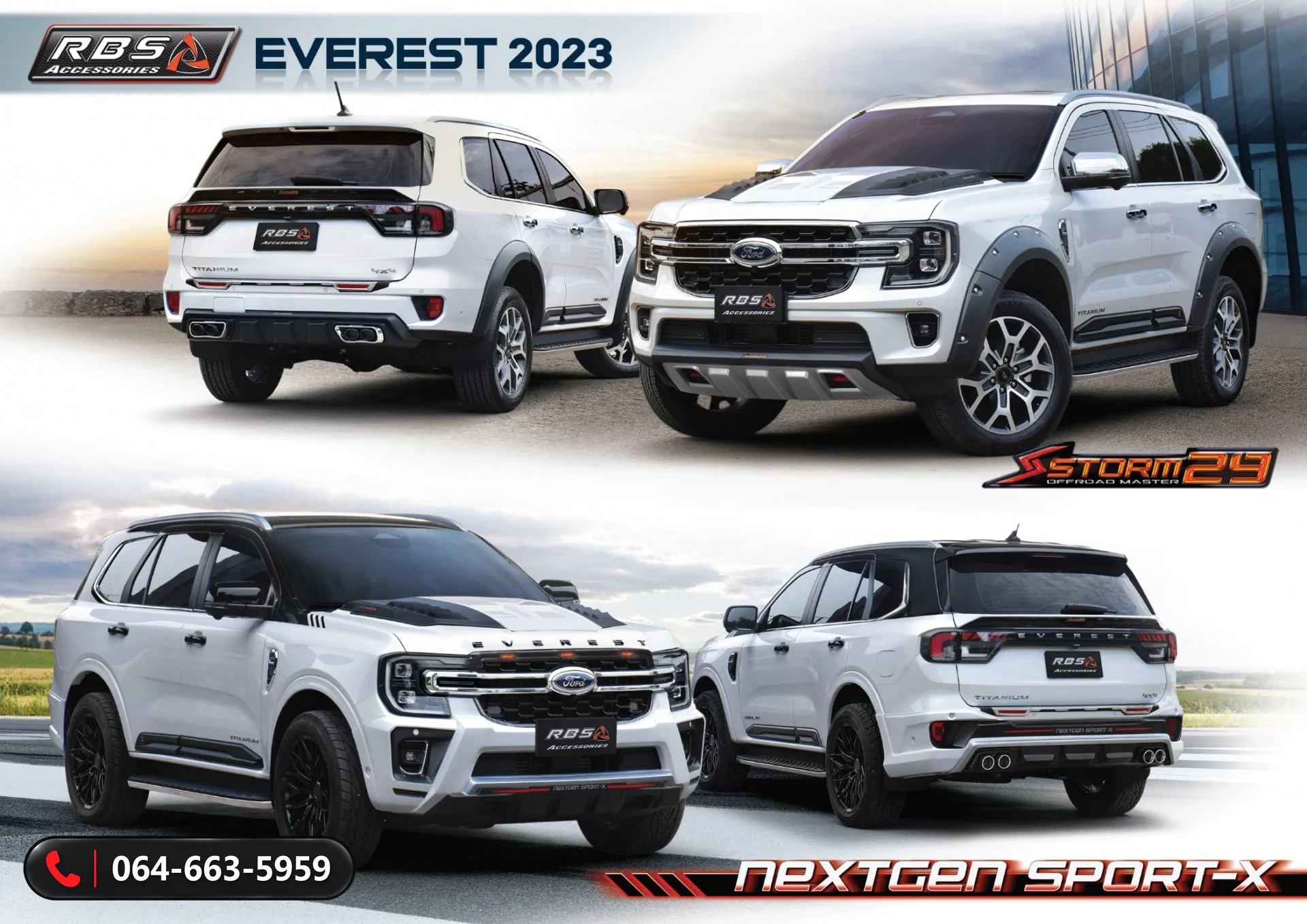 ชุดแต่ง FORD EVEREST 2023 NEXTGAN SPORT-X RBS ภาพ 2