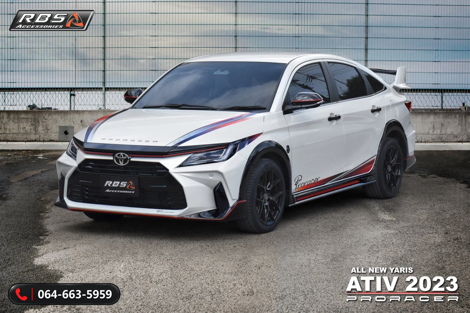 ชุดแต่ง TOYOTA YARIS ATIV 2023 PRO-RACER RBS ภาพ 1