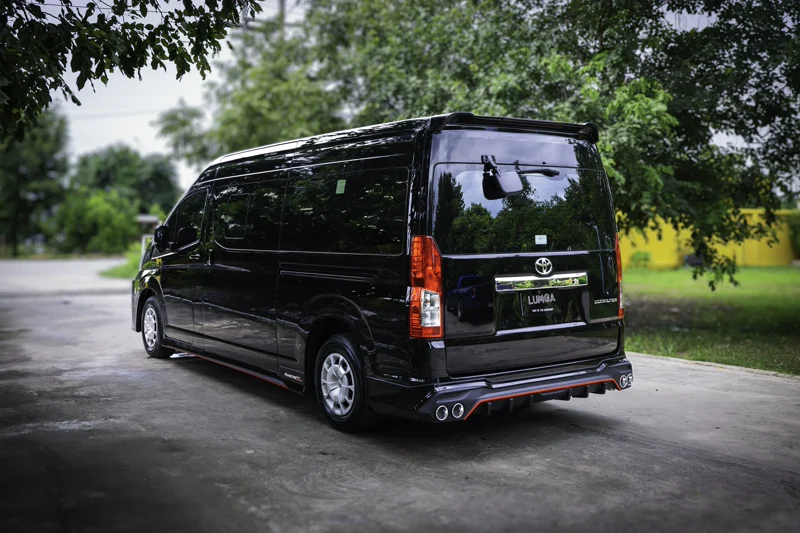 ชุดแต่ง Toyota Commuter 2019 สเกิร์ตหน้าสไตล์ Lumga (ลัมกา) 1 ชุด 4-6 ชิ้น - TOYOTA Bodykits Commuter 2020 & Bodykits Hiace ชุดแต่งรถ ภาพ 18