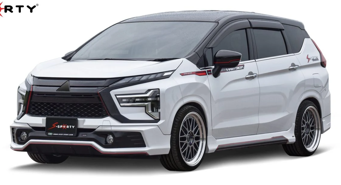 ชุดแต่ง X-PANDER 2022 – SPORT X ภาพรถเต็มคันมุมหน้าจากต้นทาง S-Sporty