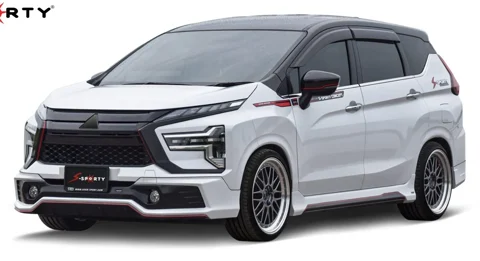 ชุดแต่ง X-PANDER 2022 – SPORT X ภาพรถเต็มคันมุมหน้าจากต้นทาง S-Sporty