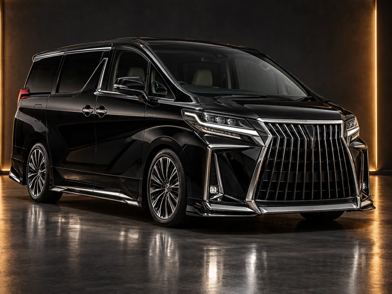 ภาพจำลองชุดแต่ง ชุดแต่ง Toyota Vellfire20 2011 2014 Lexus LM มุมด้านหน้า สำหรับการนำเสนอ