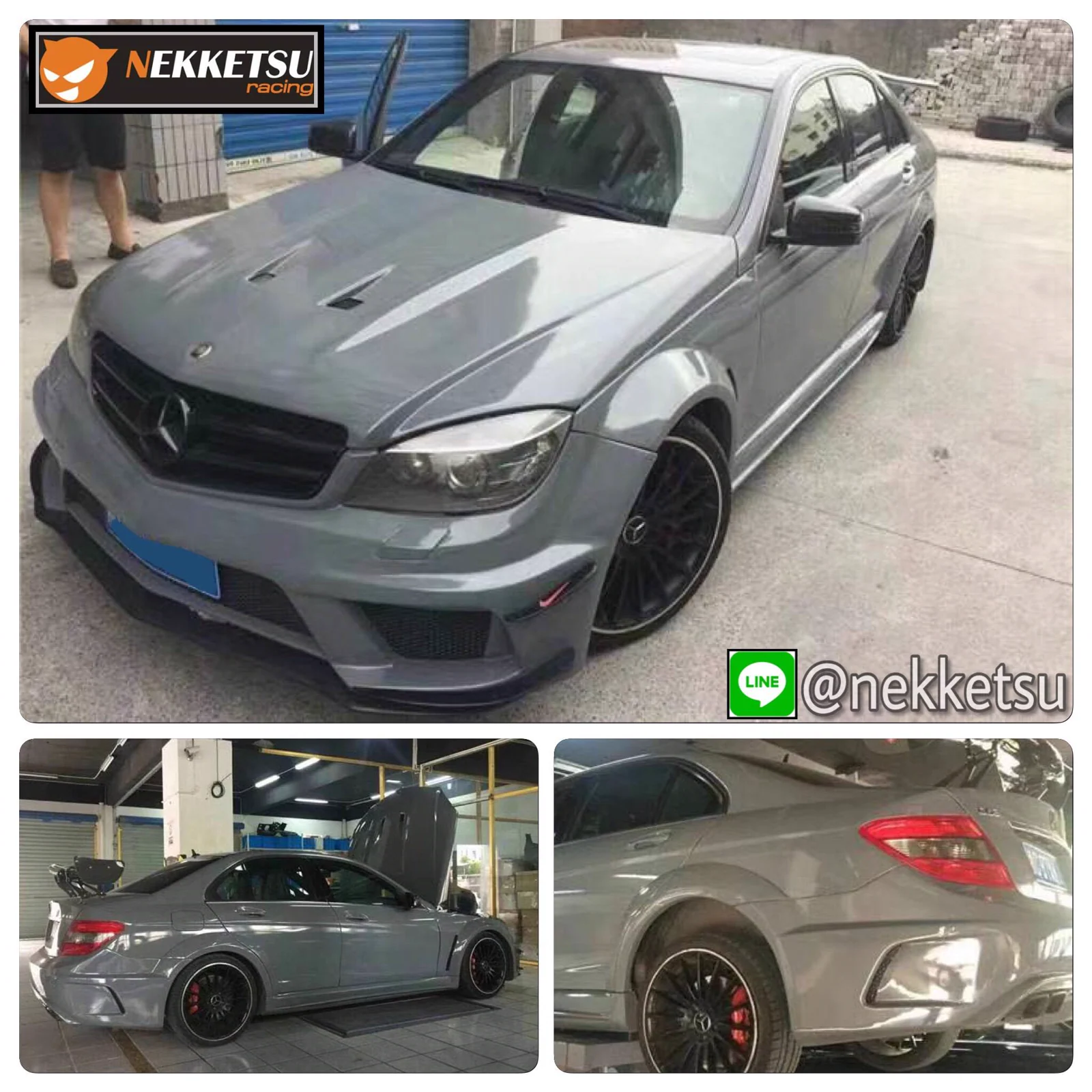 รูปชุดแต่ง ชุดแต่ง Mercedes-Benz C Class W204 2010 2014 AMG PD ภาพที่ 2