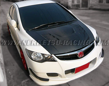 ฝากระโปรงหน้า Civic FD ทรง Ings+1 Carbon ลาย 2 — ภาพรายละเอียดสินค้า 1