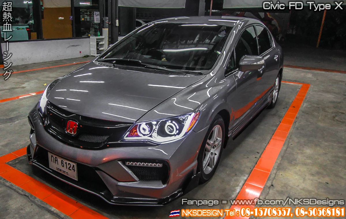 รูปชุดแต่ง ชุดแต่ง Honda Civic FD 06 11 Type X ธรรมดา ภาพที่ 28