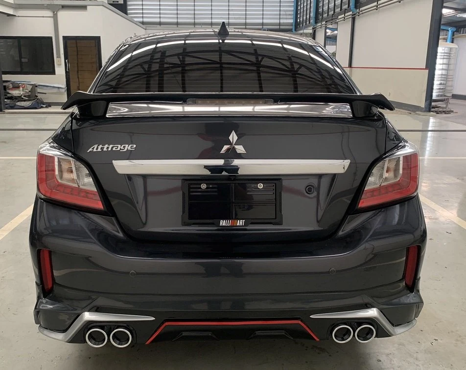 ชุดแต่ง MITSUBISHI Attrage สปอยเลอร์ Attrage ยกมีไฟ RiderM ภาพ 3