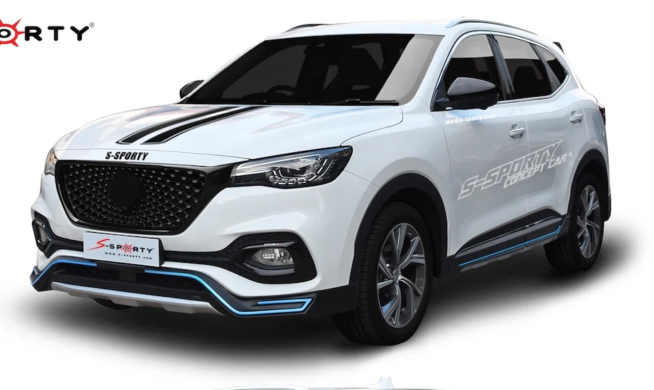 ชุดแต่ง MG HS PHEV 2019 – SPORT 1 ภาพรถเต็มคันมุมหน้าจากต้นทาง S-Sporty