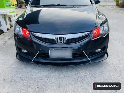 ภาพลิ้นต่อกันชนหน้า Honda Civic FD หลังติดตั้ง