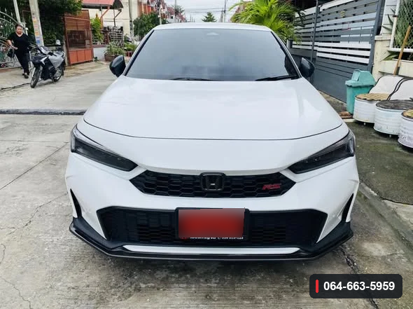ภาพลิ้นต่อกันชนหน้า Honda Civic FE หลังติดตั้ง