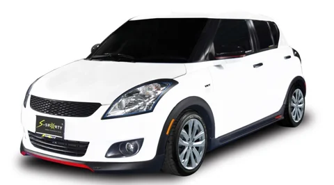 ชุดแต่ง SWIFT 2014 SPORT II ภาพรถเต็มคันมุมหน้าจากต้นทาง S-Sporty