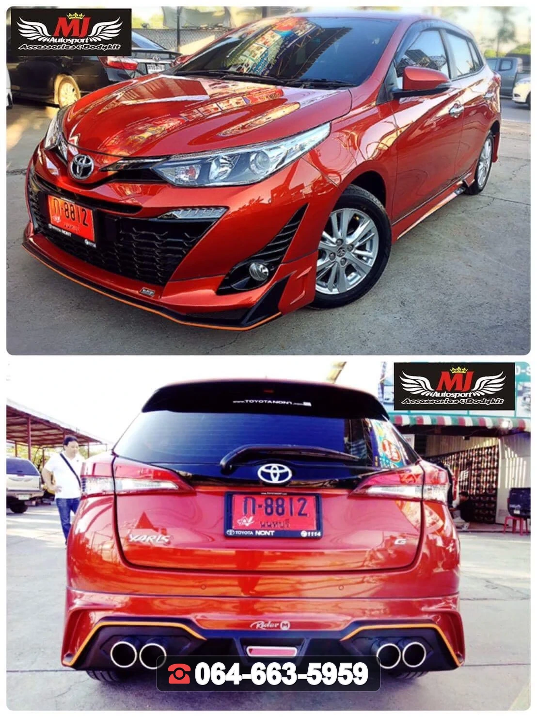 ชุดแต่ง TOYOTA Yaris HB Rider-M V.2 RiderM ภาพ 3