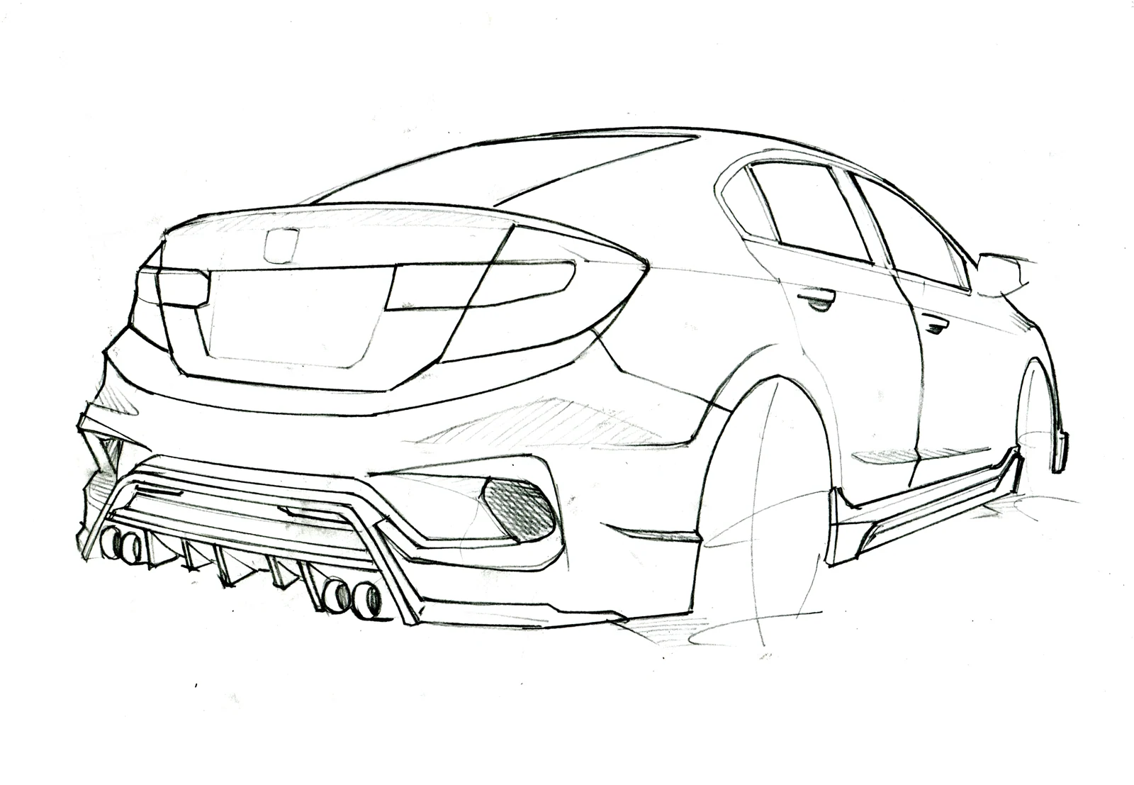 รูปชุดแต่ง ชุดแต่ง Honda Civic FB 12 15 Type X ภาพที่ 17