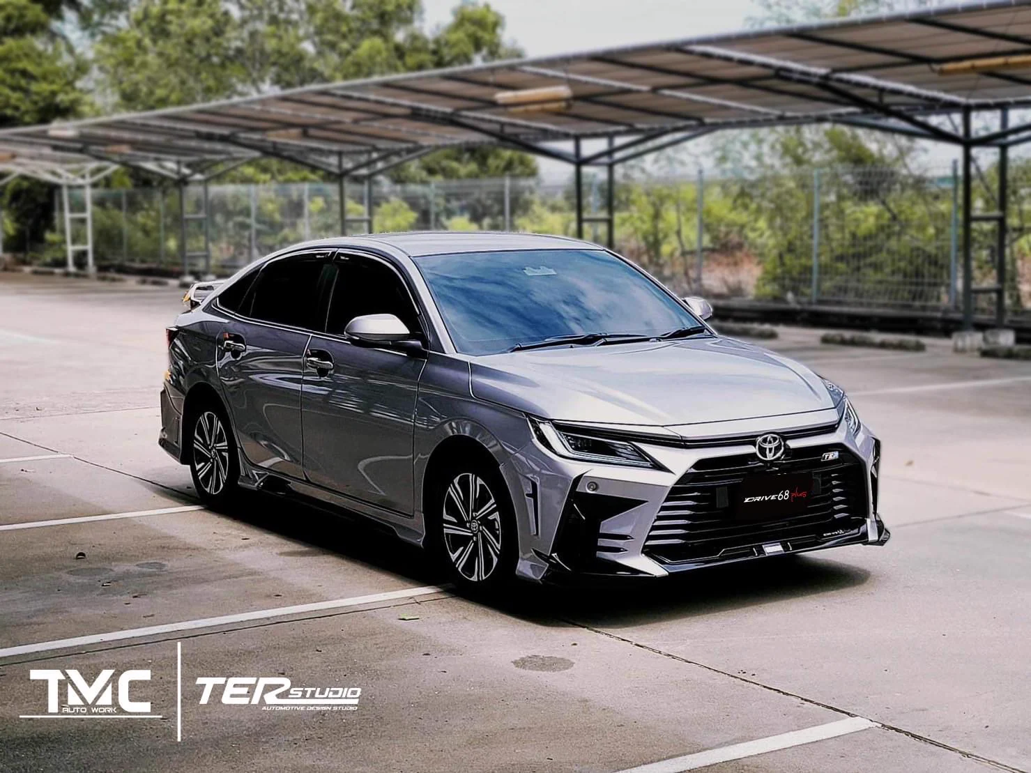 ชุดแต่ง Toyota Yaris Ativ 24 26 Drive68 4ประตู Yaris Ativ Drive 68 Plus
