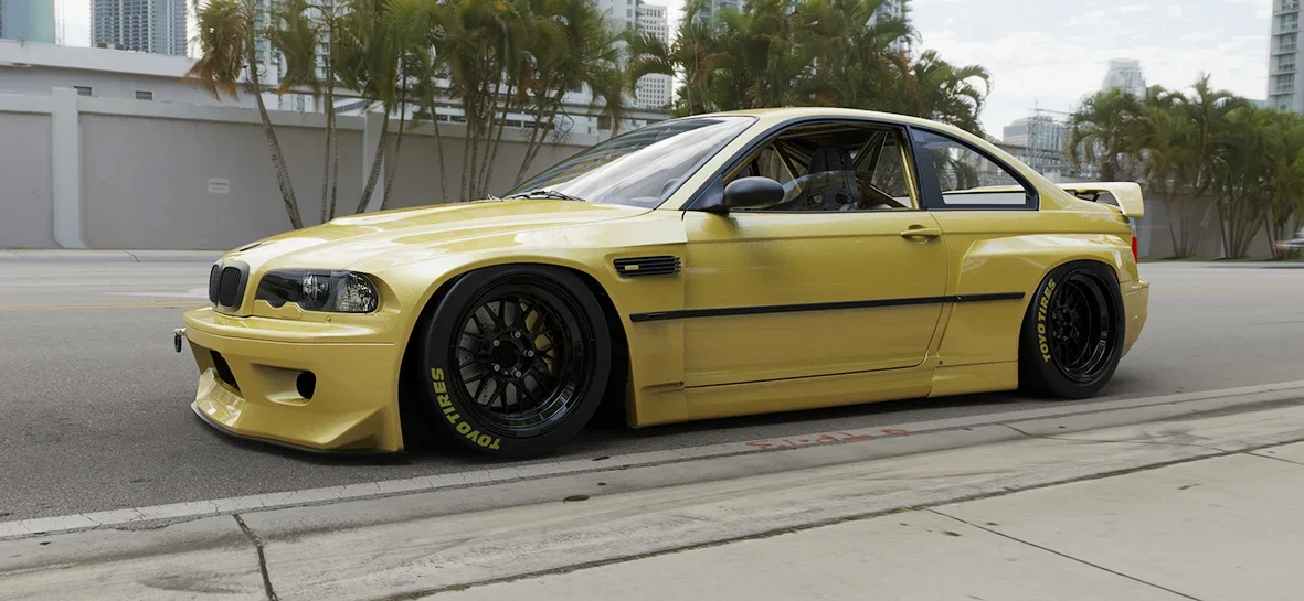 สปลิตเตอร์หน้า (ชิ้นแยก) - V2.0 BMW E46 M3 Pandem ภาพสินค้าที่เลือก