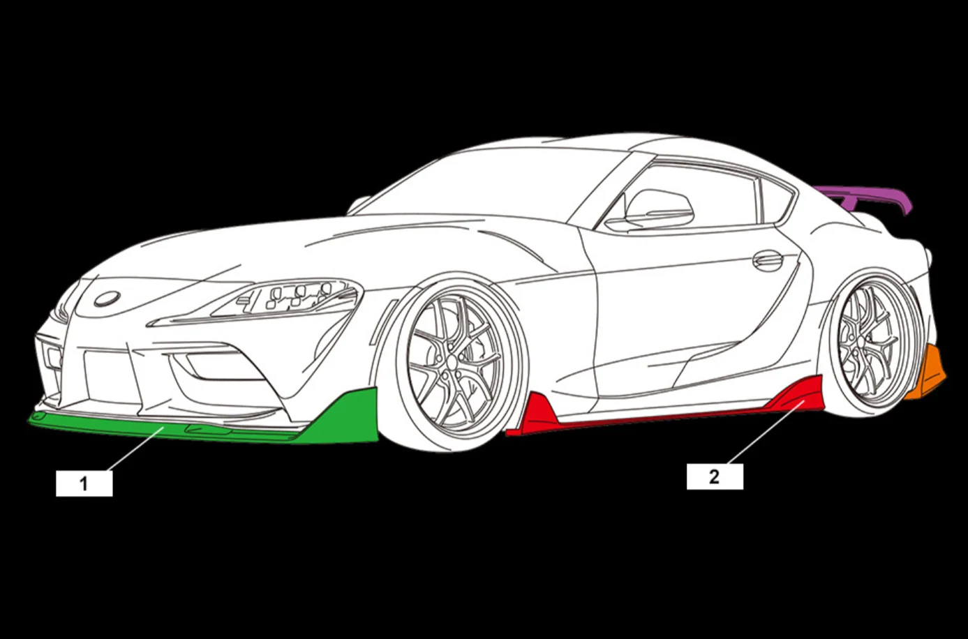 รูปชุดแต่ง ชุดแต่ง Toyota Supra 2020 2024 AimGain ภาพที่ 17