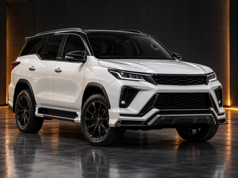 ภาพจำลองชุดแต่ง ชุดแต่ง Toyota Fortuner 2020 2024 GR มุมด้านหน้า สำหรับการนำเสนอ