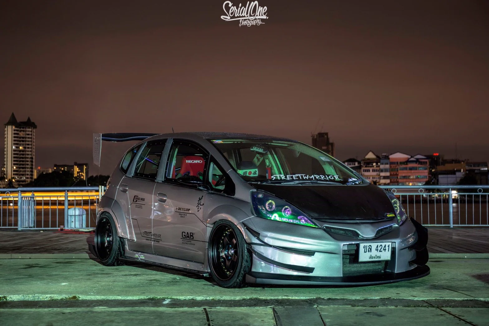 รูปชุดแต่ง ชุดแต่ง Honda Jazz GE 2008 2013 Wide Body V.2 ภาพที่ 4