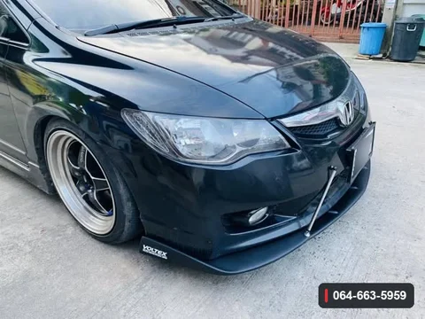 ภาพลิ้นต่อกันชนหน้า Honda Civic FD หลังติดตั้ง