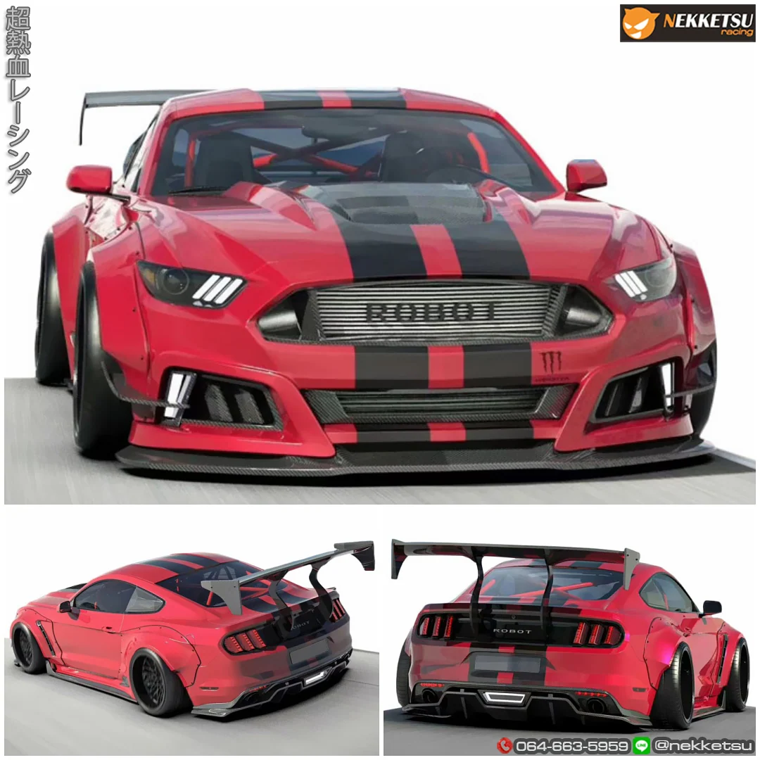 รูปชุดแต่ง ชุดแต่ง Ford Mustang 2015 2018 Wide Body ภาพที่ 3