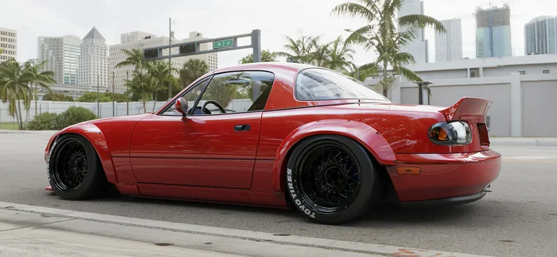 [ตัวเลือกเสริม] สปอยเลอร์ทรง Duck Tail [V1.0] (ชิ้นแยก) - V1.0 MAZDA NA MX-5 Miata Rocket Bunny Racing ภาพสินค้าที่เลือก