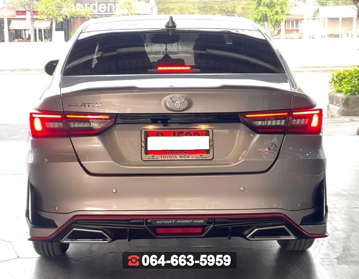 ชุดแต่ง TOYOTA Yaris Ativ 2023 V.1 ท่อเหลี่ยม RiderM ภาพ 6