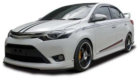 ชุดแต่ง VIOS 2014 – S1 ภาพรถเต็มคันมุมหน้าจากต้นทาง S-Sporty