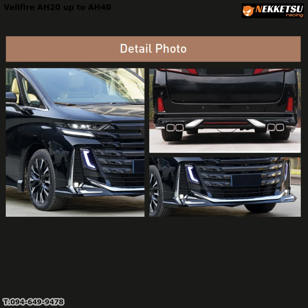 รูปชุดแต่ง ชุดแต่ง Toyota Vellfire20 2008 2010 เปลี่ยนหน้า VF40 V1 ภาพที่ 3