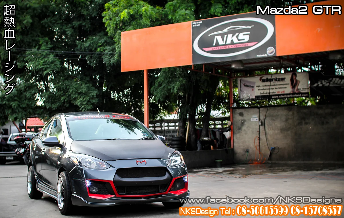 รูปชุดแต่ง ชุดแต่ง Mazda Mazda2 2009 2014 GTR 4 ประตู ภาพที่ 13
