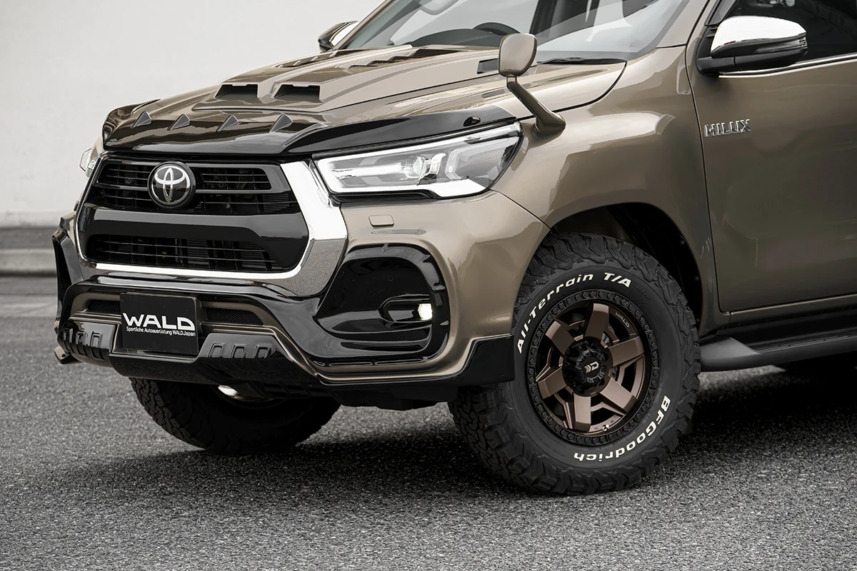 ชุดแต่ง TOYOTA HILUX WALD Japan สปอร์ตไลน์ แบล็กไบซัน เอดิชัน BUMPER TYPE ภาพ 4