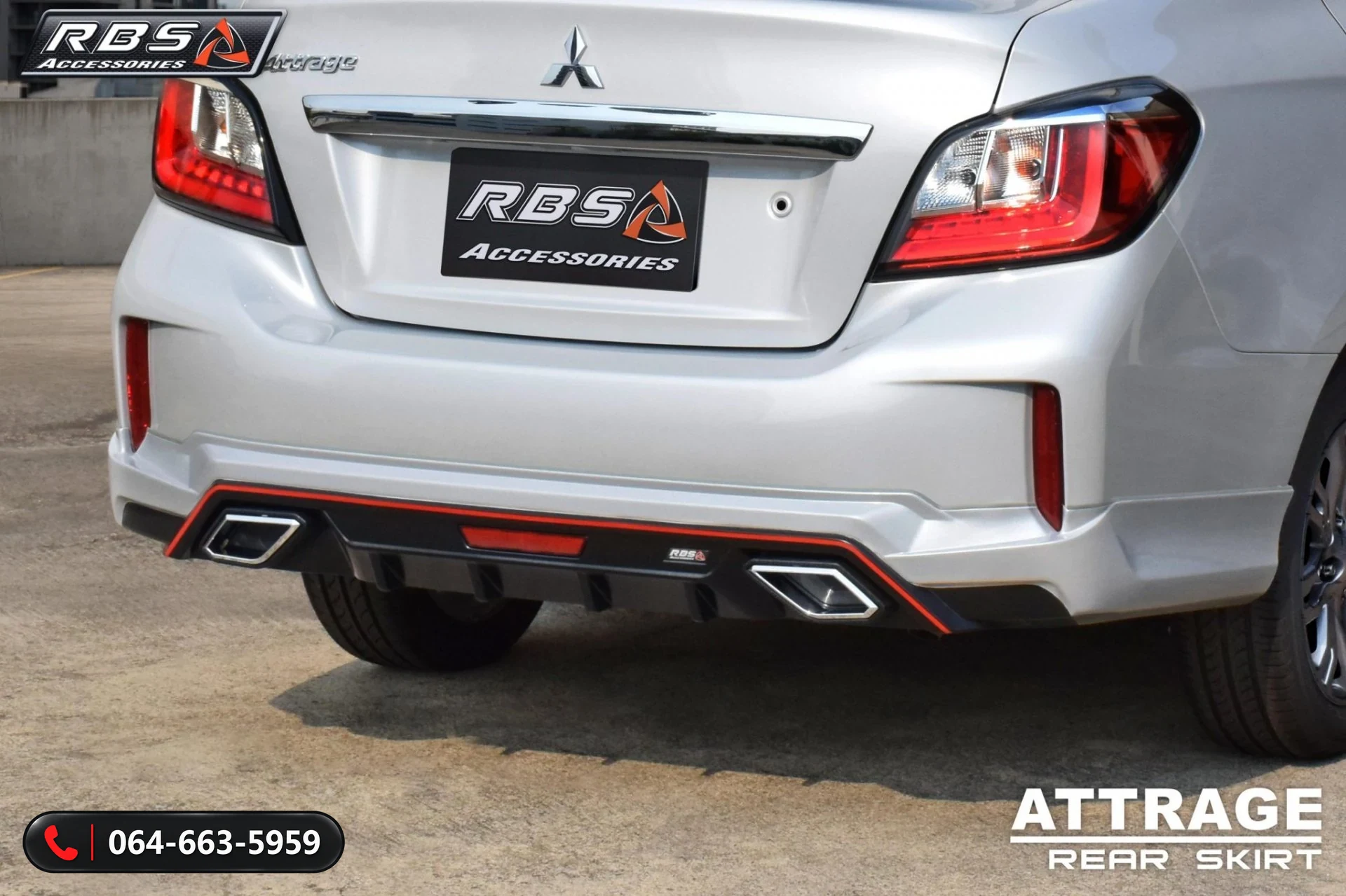 ชุดแต่ง MITSUBISHI ATTRAGE 2020 IDEO SPEED RBS ภาพ 6