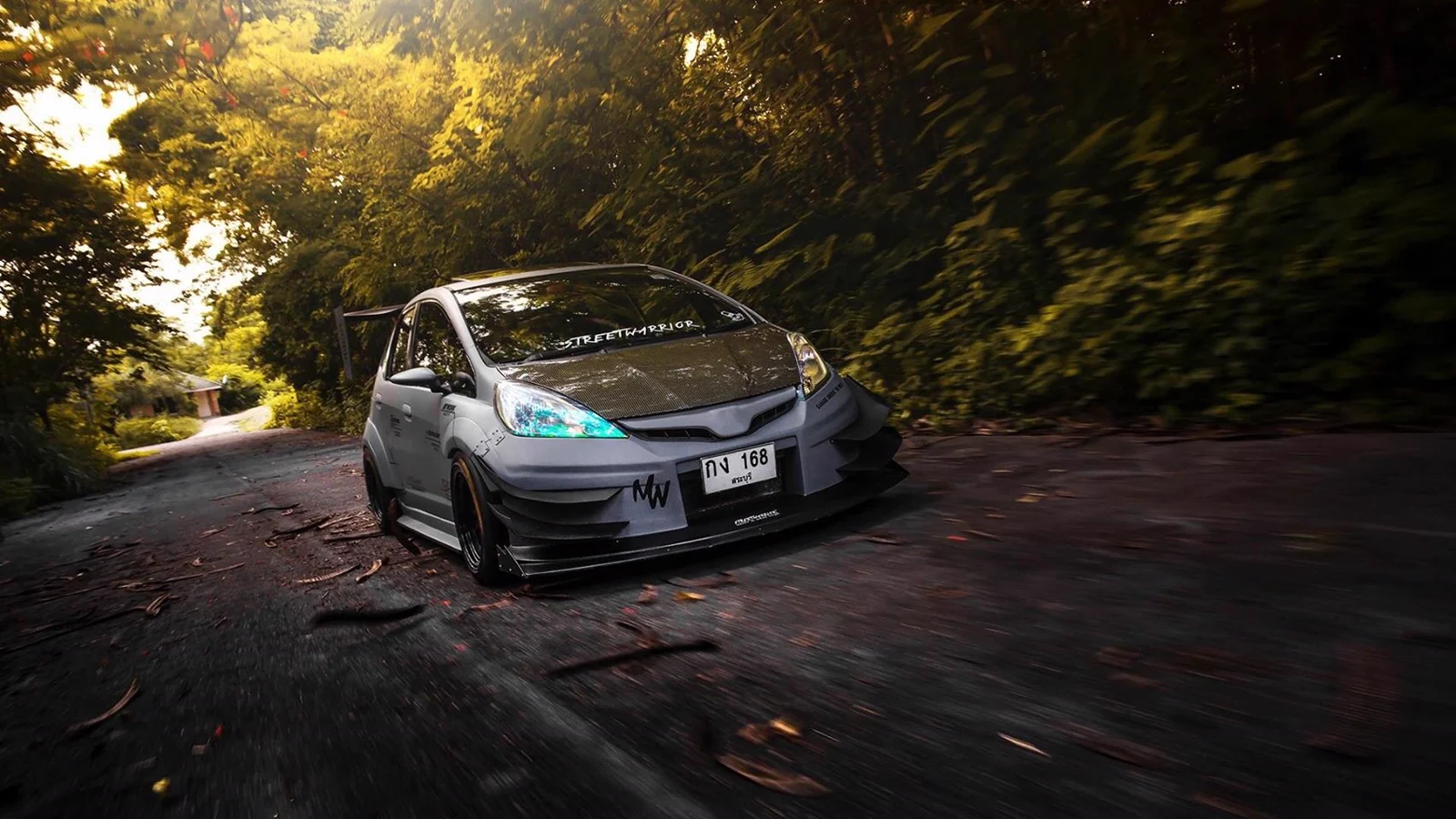 รูปชุดแต่ง ชุดแต่ง Honda Jazz GE 2008 2013 Wide Body V.2 ภาพที่ 2