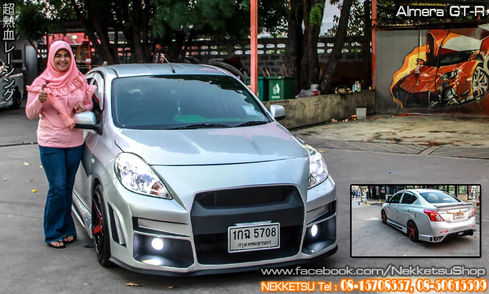 รูปชุดแต่ง ชุดแต่ง Nissan Almera 2008 2018 GTR ภาพที่ 17