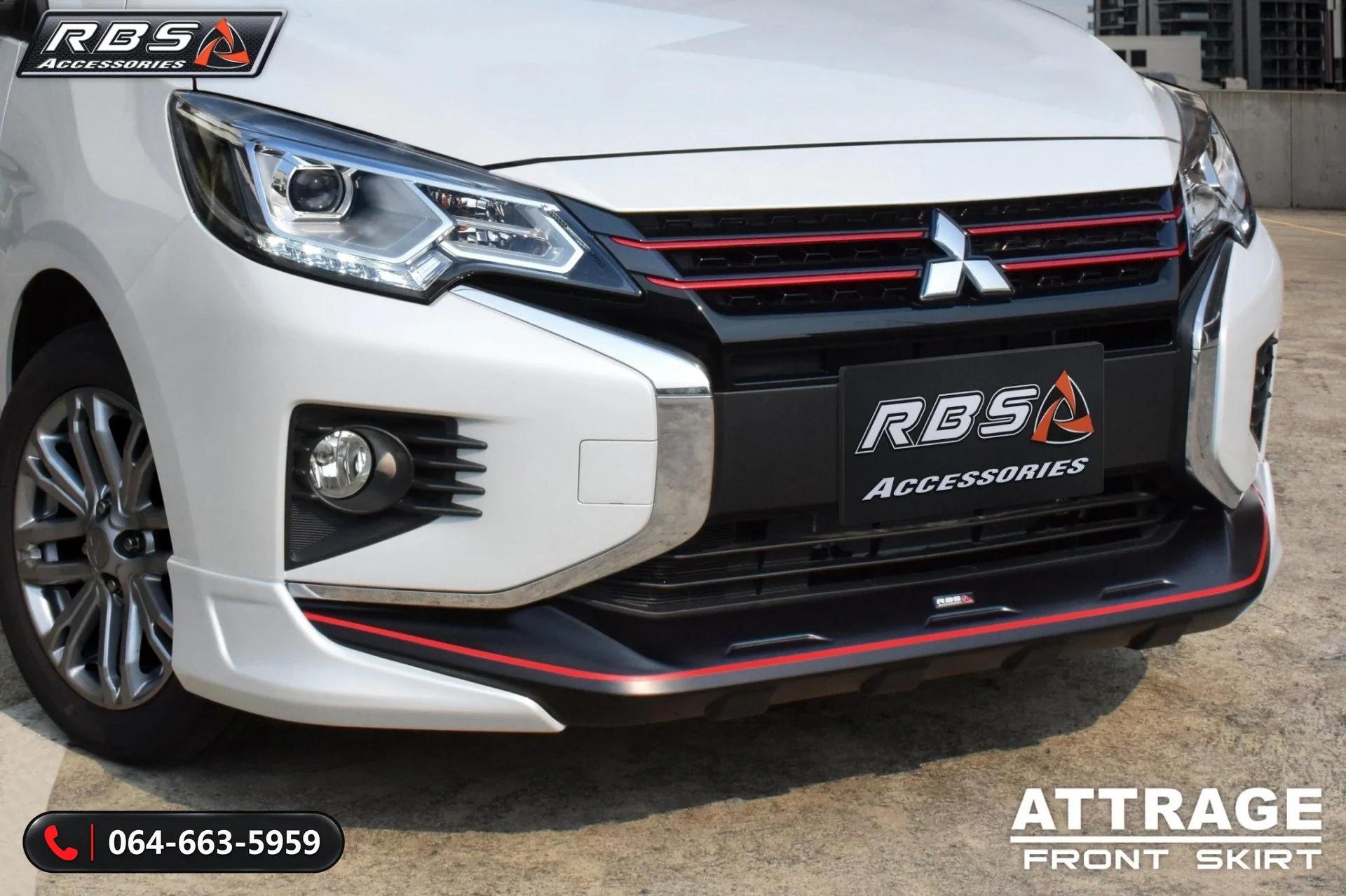 ชุดแต่ง MITSUBISHI ATTRAGE 2020 IDEO SPEED RBS ภาพ 4